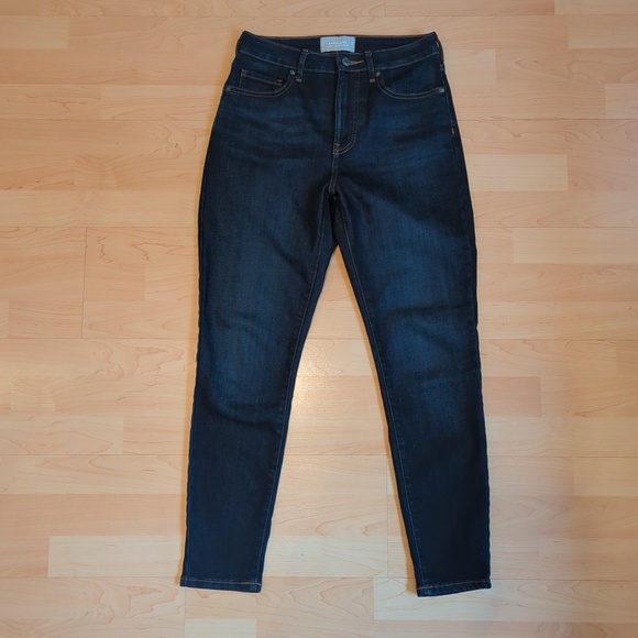 Everlane The Curvy High-Rise Crop Skinny Jean Dark Wash - Picture 4 of 12